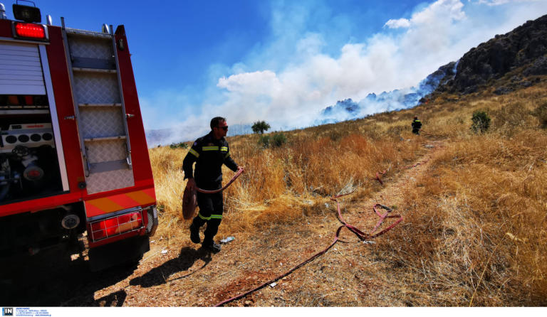 Φωτιά στην περιοχή της Παλιάς Περίθειας στην  Κέρκυρα - Μεγάλη κινητοποίηση από την πυροσβεστική
