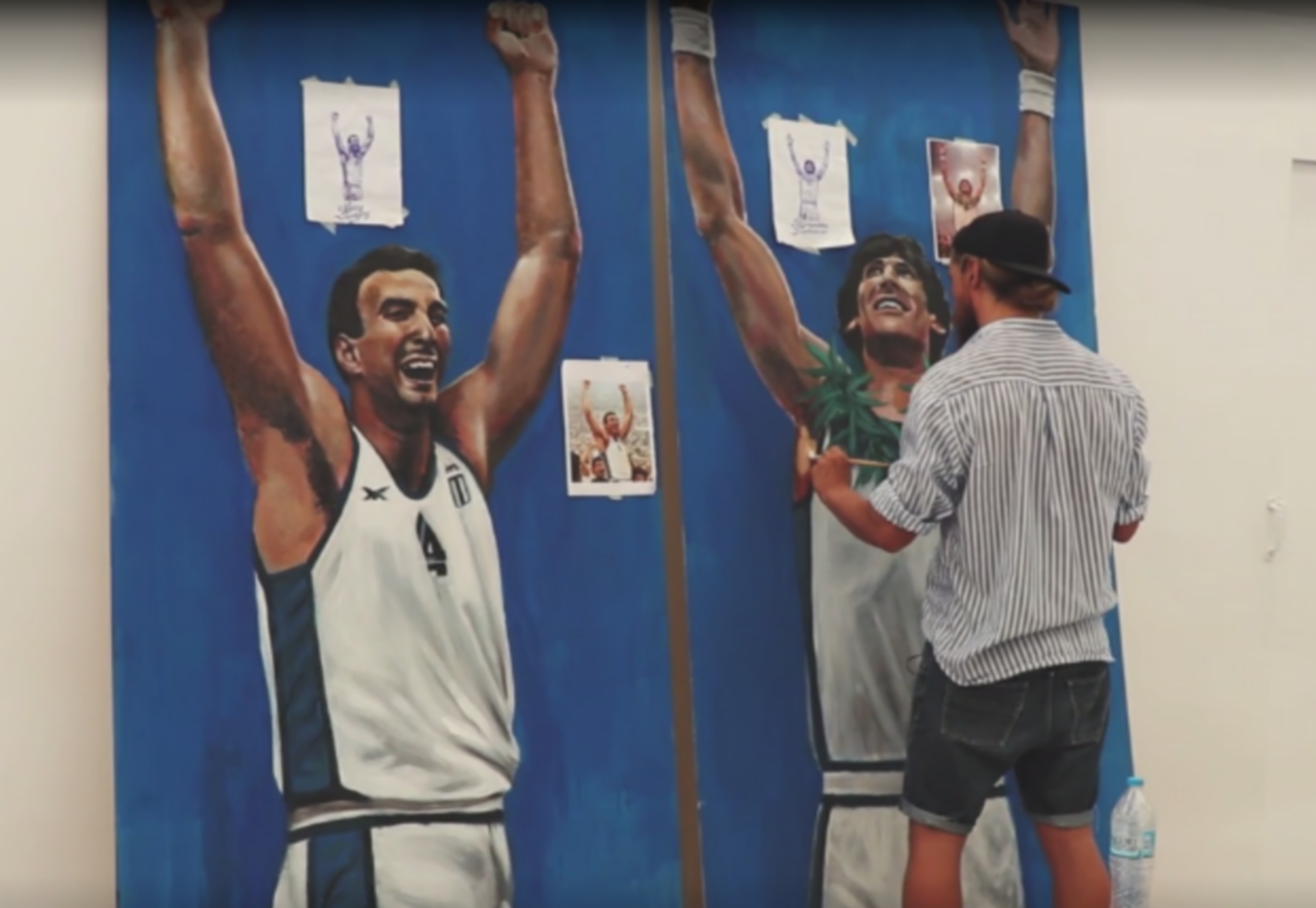 Βρήκε νέα “στέγη” το γκράφιτι του Γκάλη! Ο ρόλος του Παπαλουκά – video