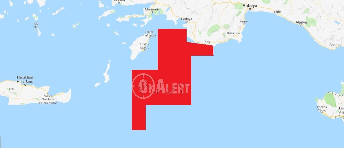 Η Τουρκία «σβήνει» το Καστελλόριζο από το χάρτη – Δείτε την νέα NAVTEX [pic]