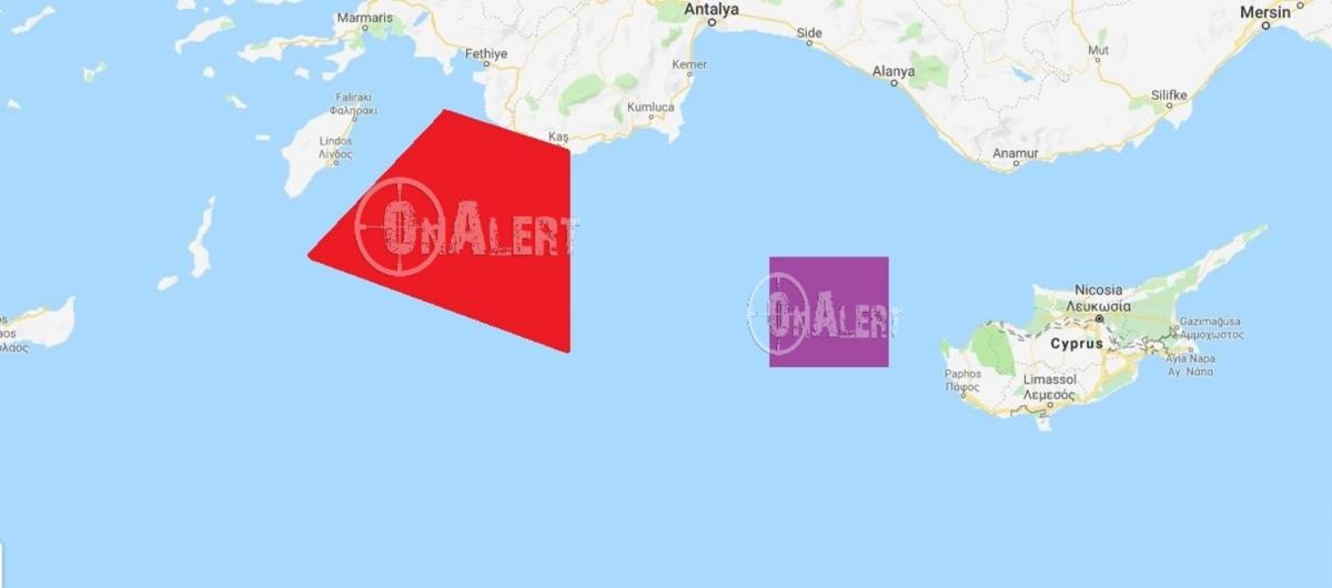 Διπλή “επίθεση” εξαπολύει η Τουρκία σε Ελλάδα και Κύπρο – Δείτε ποιες περιοχές δεσμεύονται