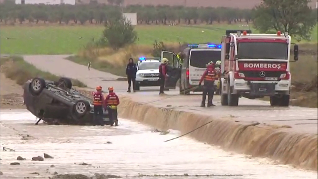 Τραγωδία στην Ισπανία: Δύο νεκροί από τις καταρρακτώδεις βροχοπτώσεις
