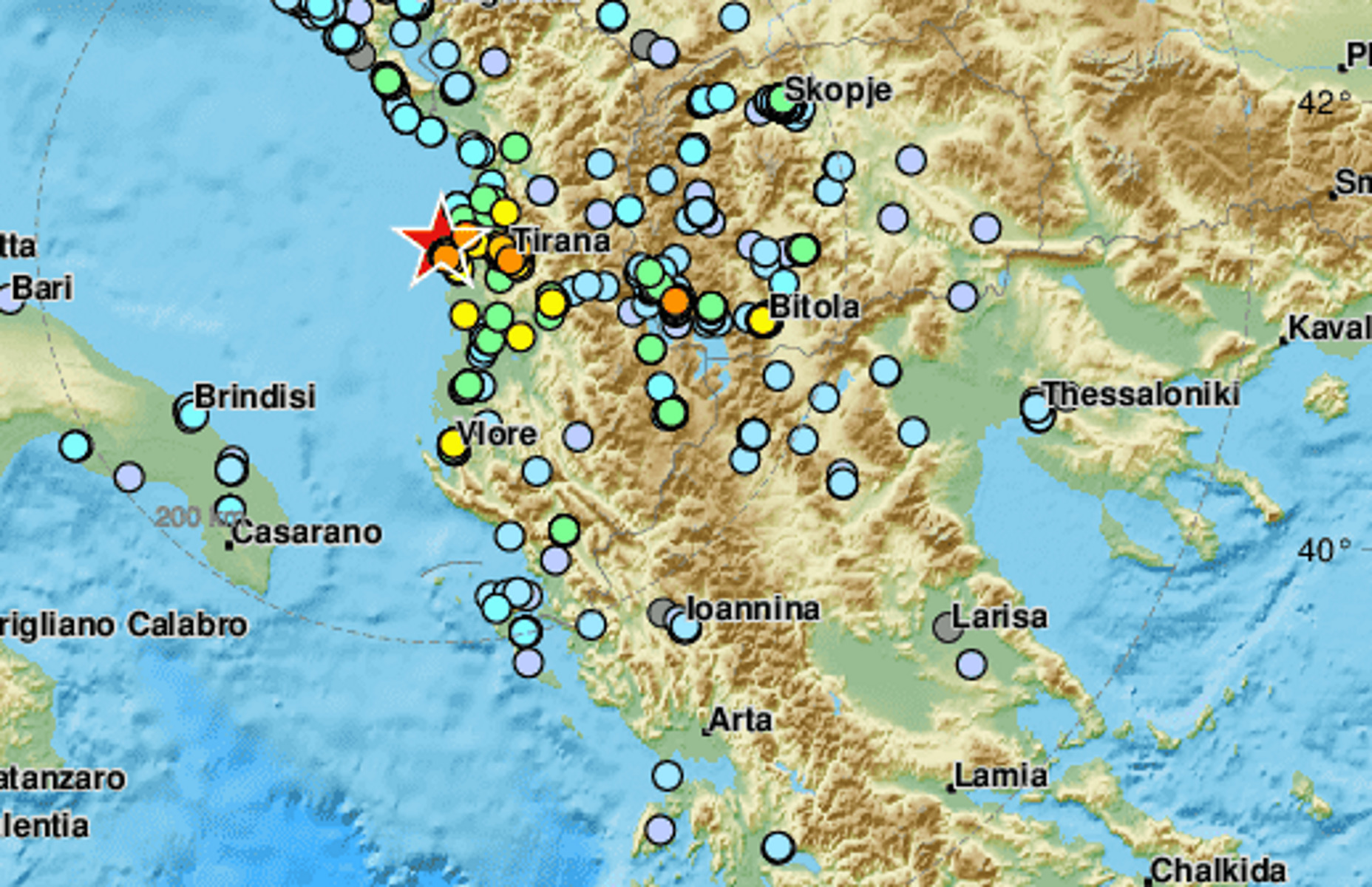 Σεισμός στην Αλβανία: Ταρακουνήθηκαν πολλές περιοχές της Ελλάδας