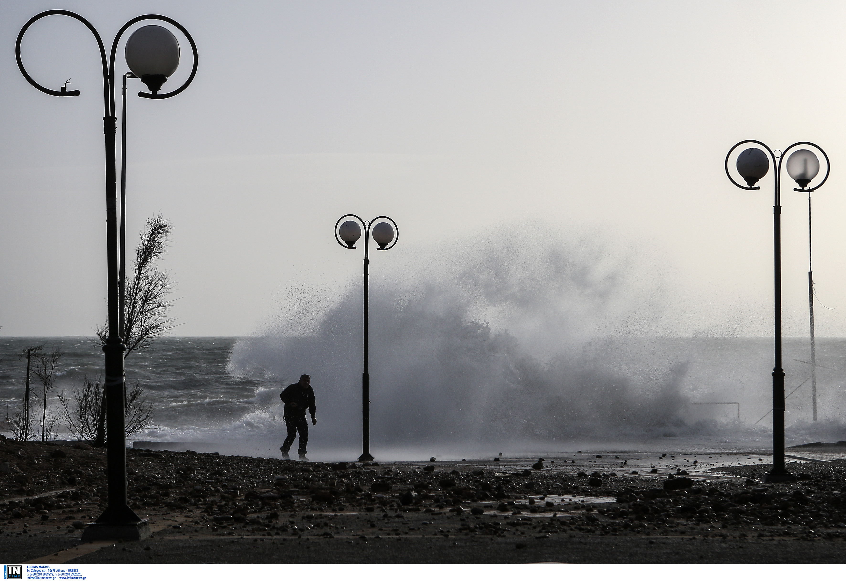 Meteo: Τα 156 χλμ την ώρα έφτασαν οι άνεμοι το Σάββατο