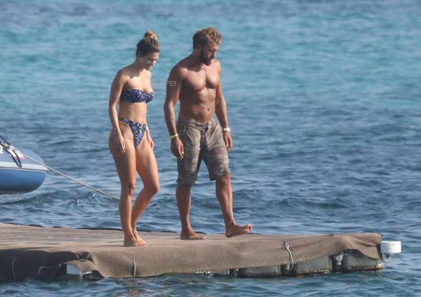 Γιάννης Μαρακάκης: Βουτιές στη Μύκονο με την κούκλα σύζυγό του!