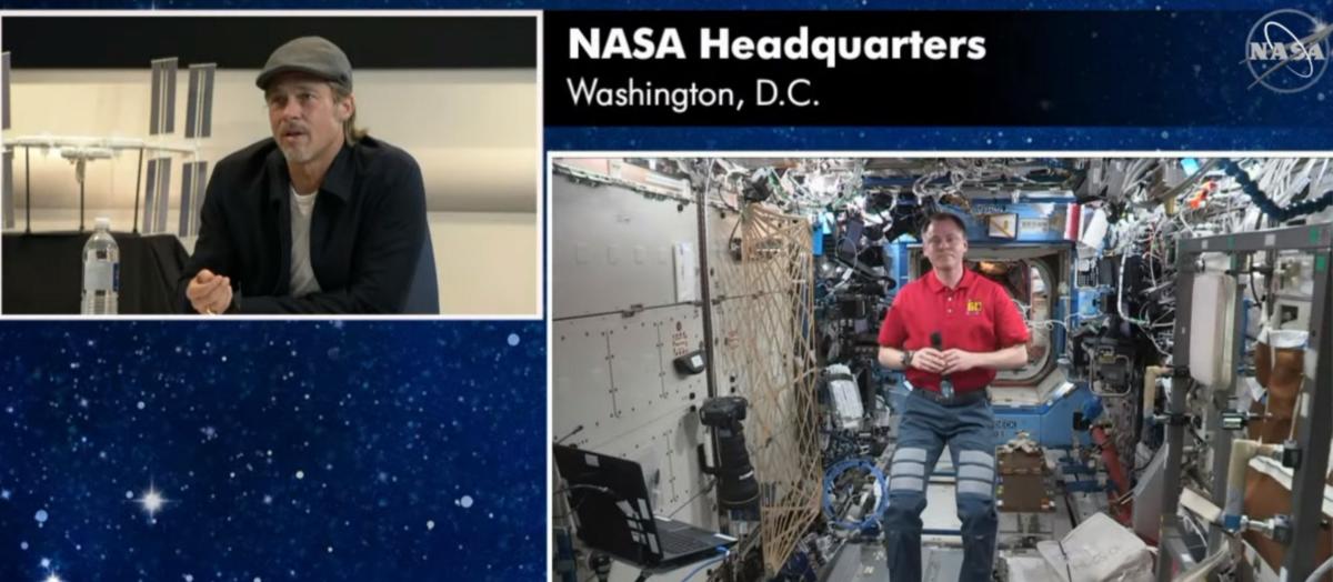 Ο Μπραντ Πιτ συνομίλησε με τον αστροναύτη Νικ Χέιγκ στον Διεθνή Διαστημικό Σταθμό