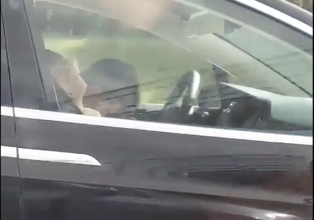 Κοιμόταν στο τιμόνι ενός Tesla που πήγαινε με 90 χιλόμετρα την ώρα! Βίντεο σοκ!