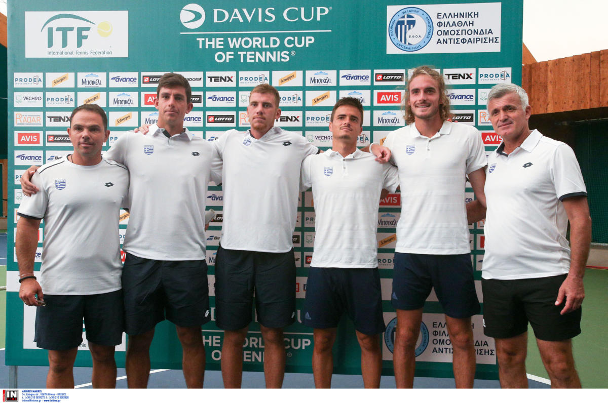 Davis Cup: Live Streaming η προσπάθεια της Εθνικής Ελλάδας και το ντεμπούτο του Στέφανου Τσιτσιπά