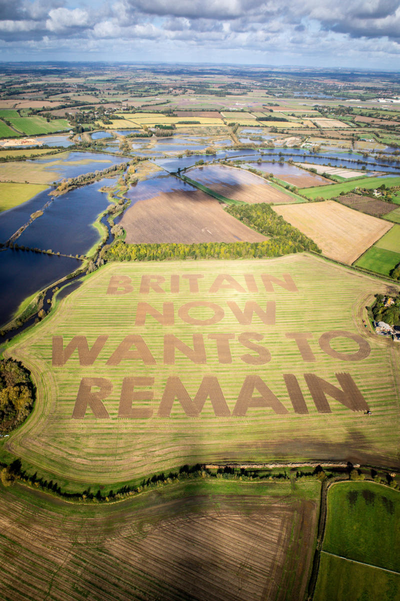 BRITAIN EU PROTEST FIELD