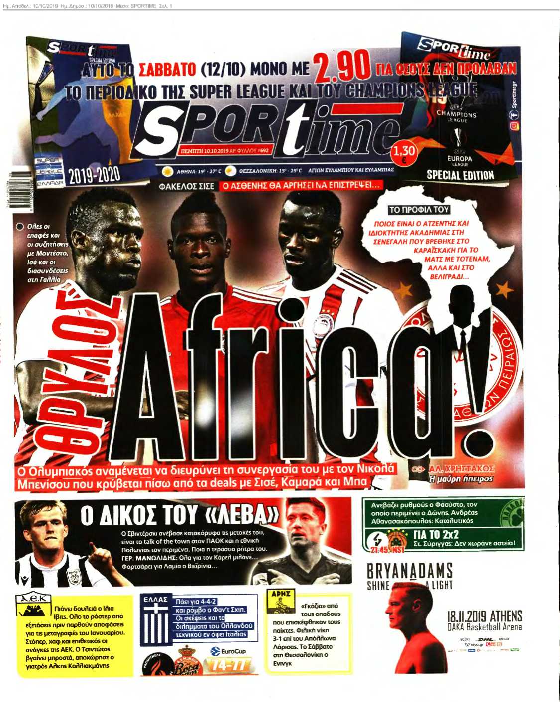 SPORTIME 10-10-2019