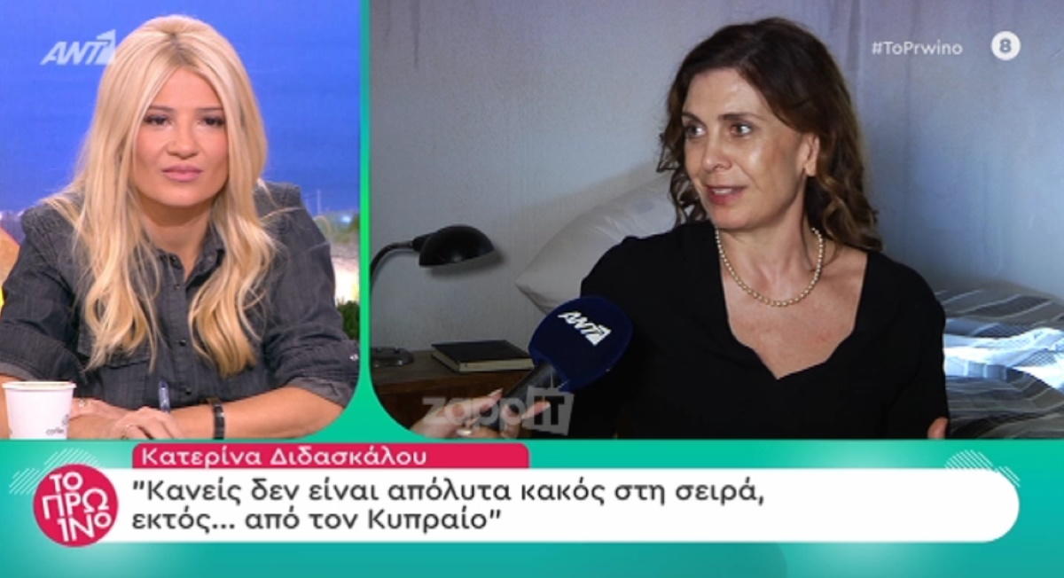 Η Κατερίνα Διδασκάλου εξομολογείται για τον ρόλο της στις Άγριες Μέλισσες