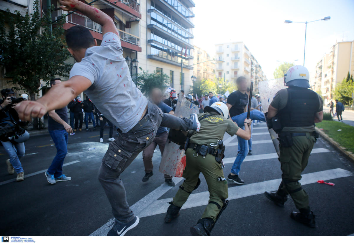 Αναγνωρίστηκε ένα άτομο που συμμετείχε στις συμπλοκές ΠΑΜΕ-ΜΑΤ στο άγαλμα του Τρούμαν