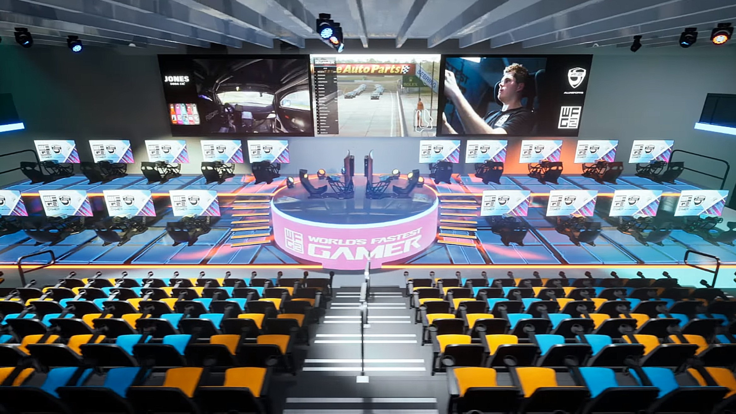 Εντυπωσιακό! Δείτε την πρώτη αρένα για ψηφιακούς αγώνες αυτοκινήτων! [vid]