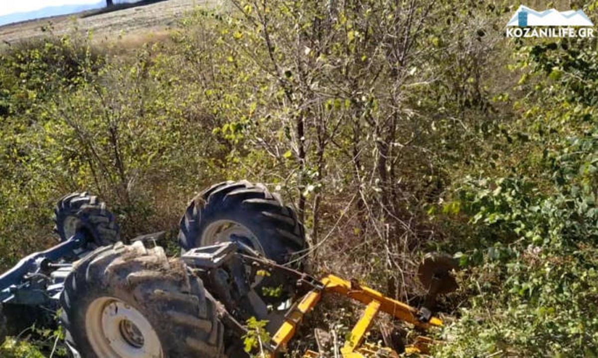 Κοζάνη: Φρικτός θάνατος αγρότη – Τον καταπλάκωσε το τρακτέρ και έπεσε σε ρέμα [pics]