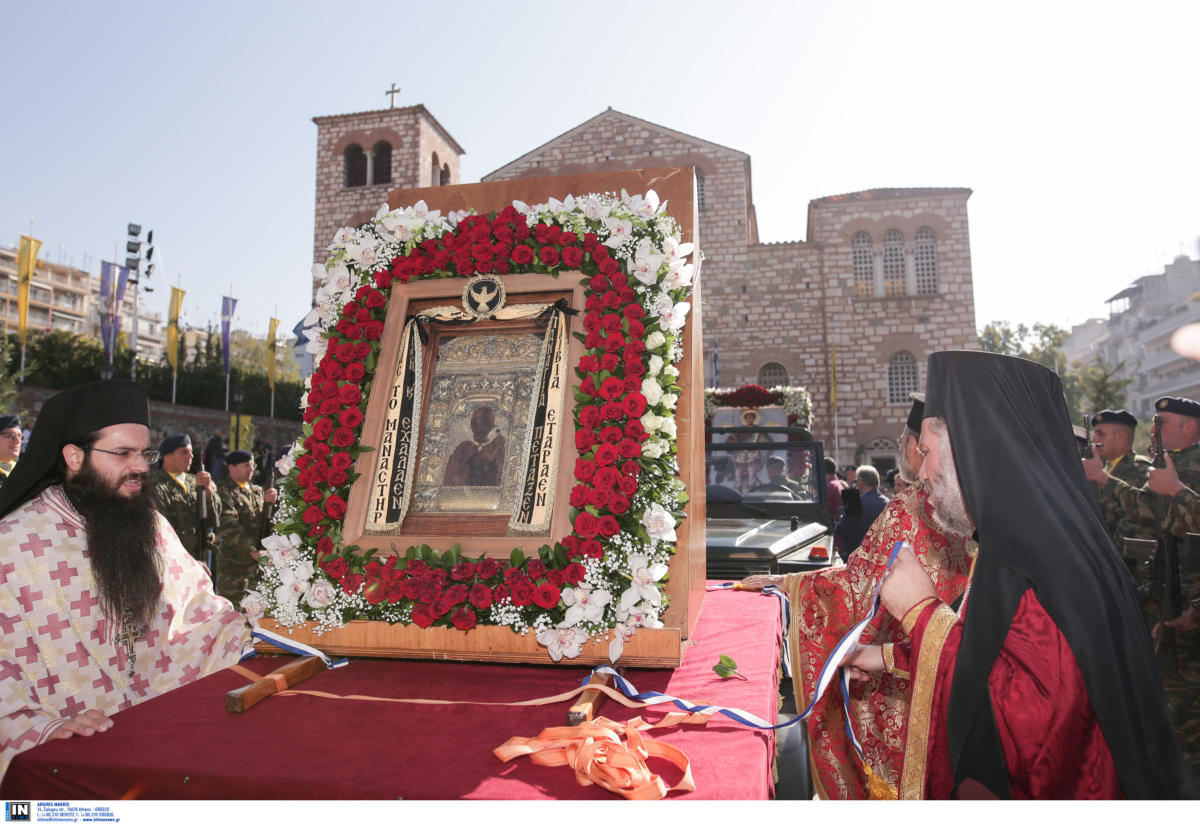Θεσσαλονίκη: Με λαμπρότητα η λιτάνευση των εικόνων του Αγίου Δημητρίου και της Παναγίας Σουμελά – video