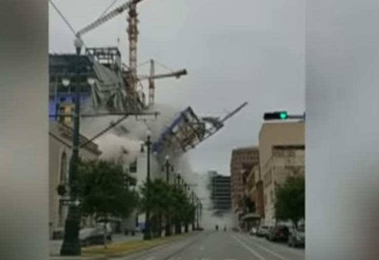 Σοκ στην Νέα Ορλεάνη! Δύο νεκροί από κατάρρευση υπό κατασκευή ξενοδοχείου - Συγκλονιστικό βίντεο από την στιγμή του πανικού
