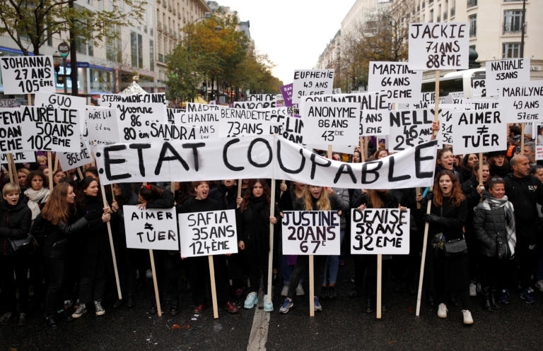 «Όχι» στη βία εις βάρος των γυναικών - Διαδηλώσεις σε όλη τη Γαλλία