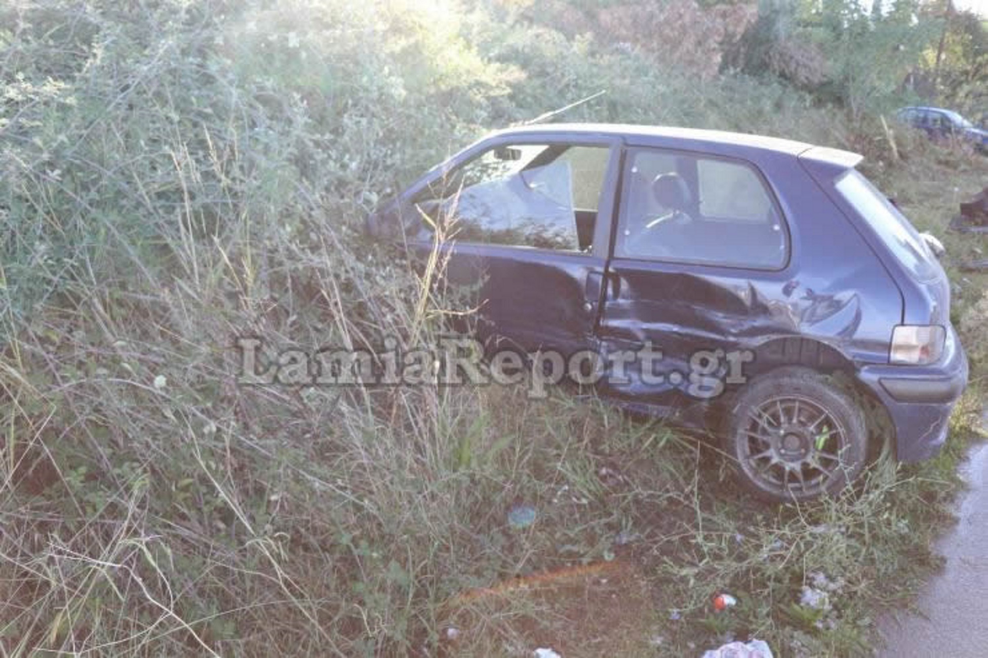 Λαμία: Τροχαίο μετά από σοβαρό λάθος οδηγού – Αυτοψία στο σημείο της σύγκρουσης [pics]