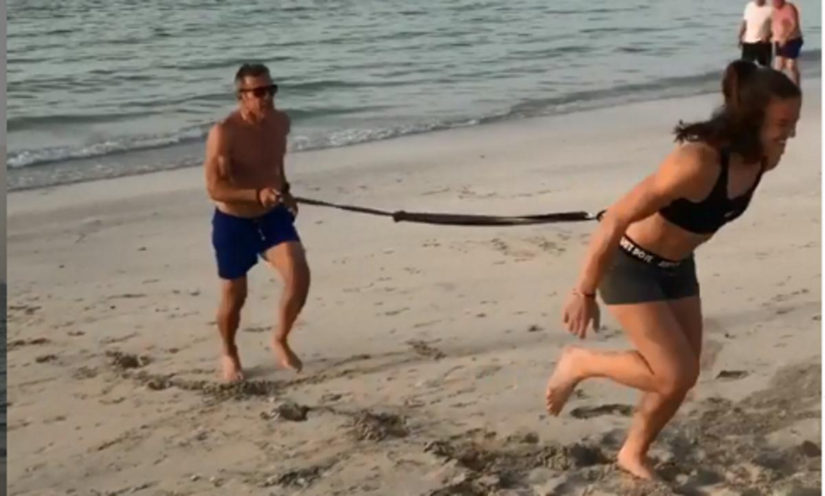 Σάκκαρη: Προπόνηση τύπου… Survivor στην παραλία! [video]