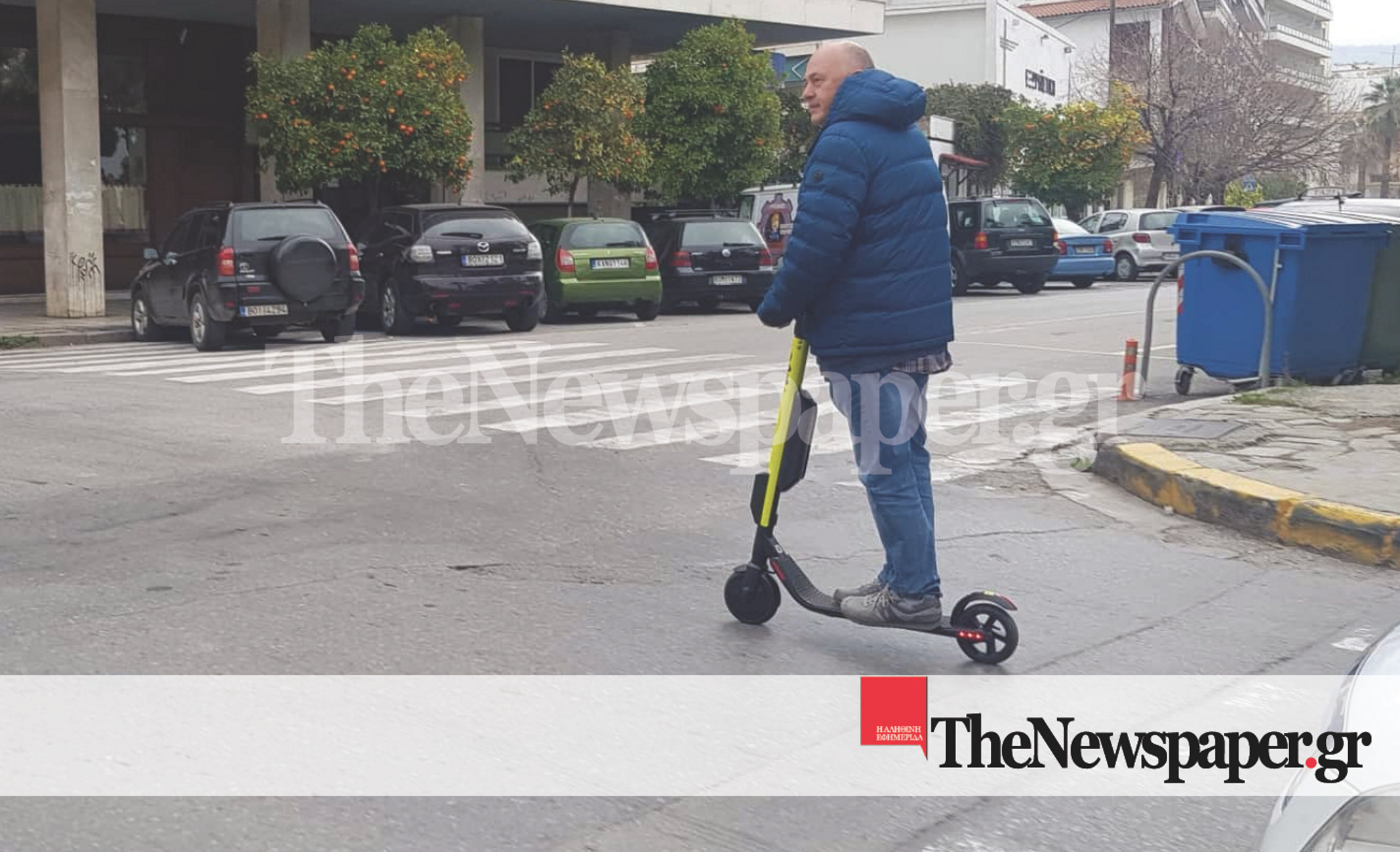 Ο Αχιλλέας Μπέος ξαναχτύπησε! Βόλτα με πατίνι στο κέντρο του Βόλου