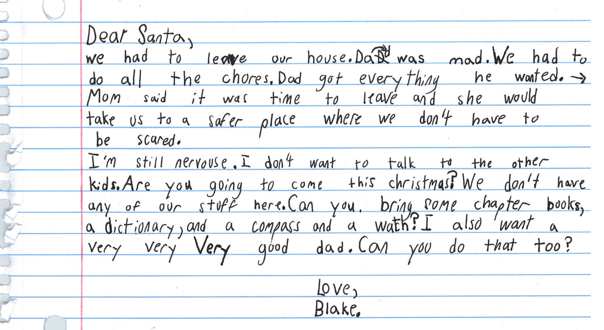 Ραγίζει καρδιές το γράμμα 7χρονου στον Άγιο Βασίλη: Θέλω έναν πολύ καλό μπαμπά