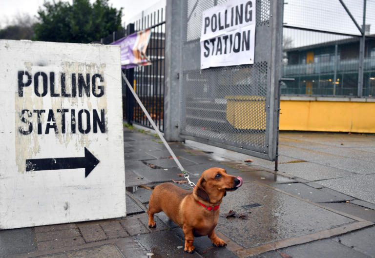 Συναίνεση στο πάρα πέντε! Συνοδεία σκυλιών πήγαν στα εκλογικά κέντρα οι Βρετανοί - Το hashtag που τους ένωσε!