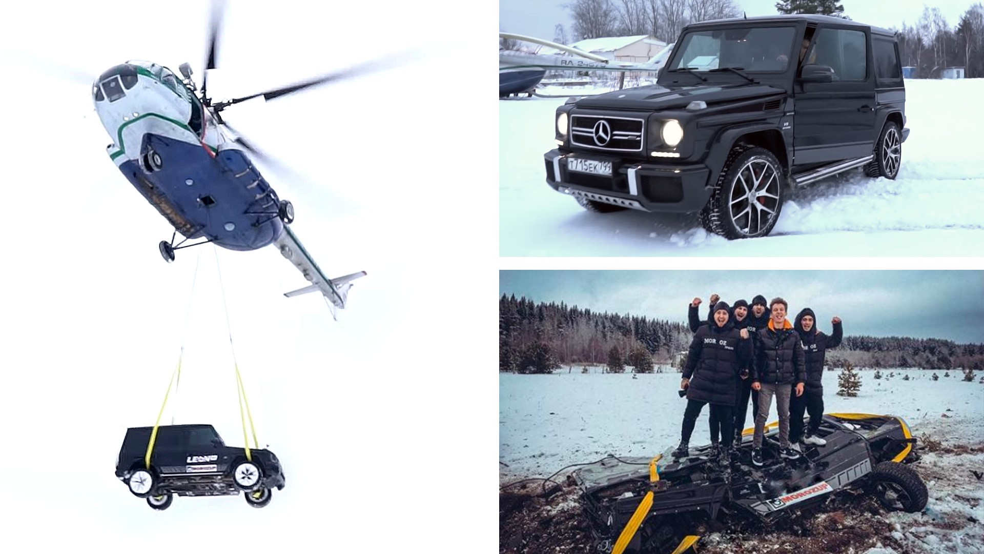 Δεν του άρεσε η Mercedes-AMG G63 και την έριξε από ελικόπτερο [vid]