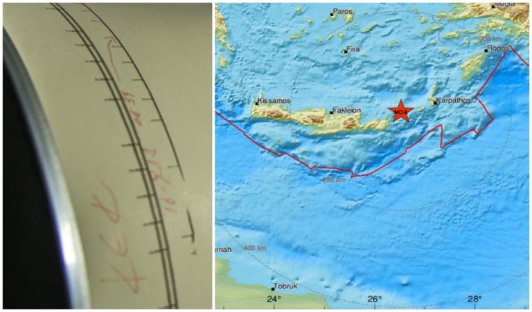 Ισχυρός σεισμός στην Κρήτη! 5,5 Ρίχτερ “ταρακούνησαν” το νησί!