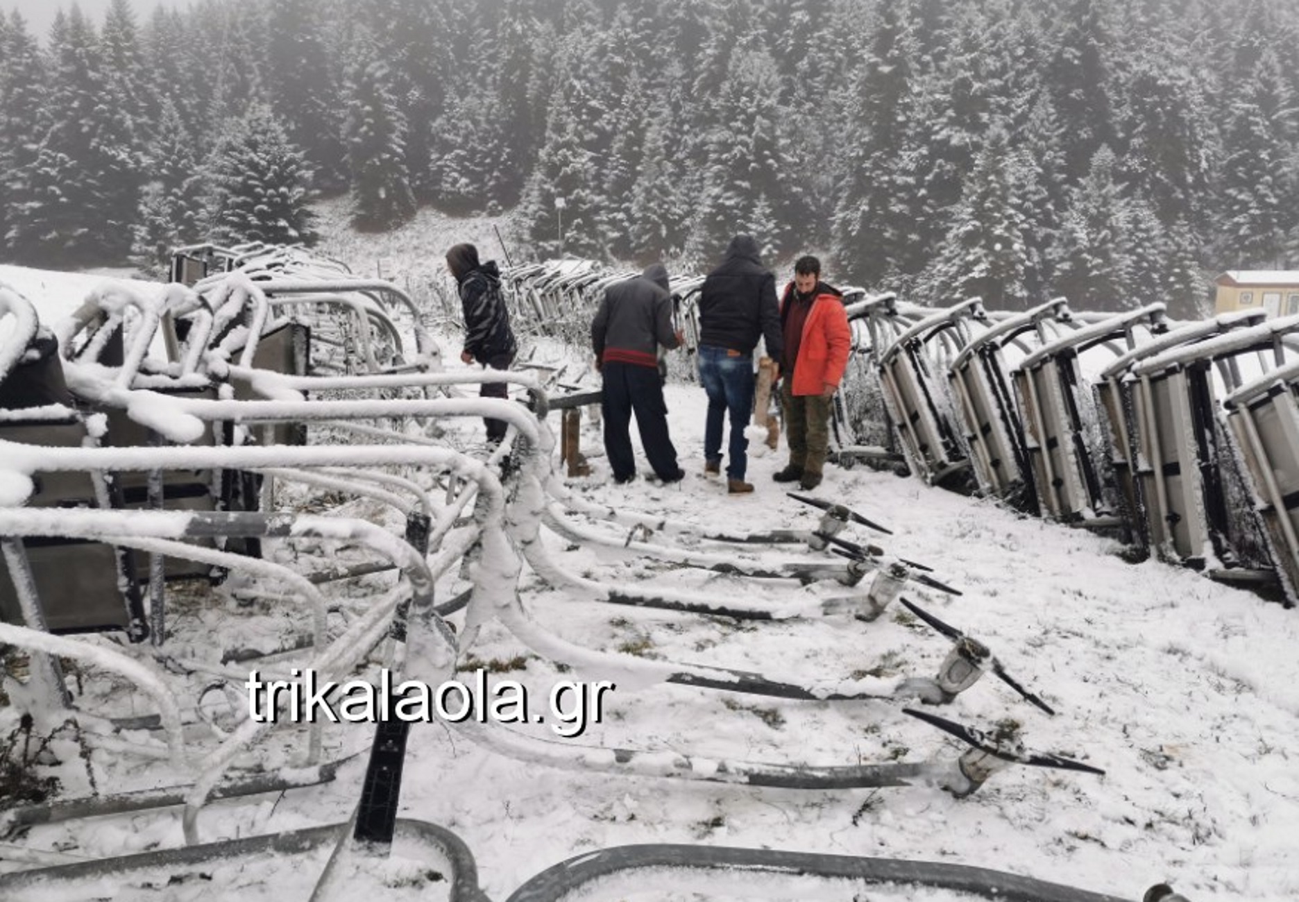 Τρίκαλα: Χιονοπόλεμος και δρόμοι παγοδρόμια! Ο χειμώνας έφερε αυτές τις εικόνες [video]