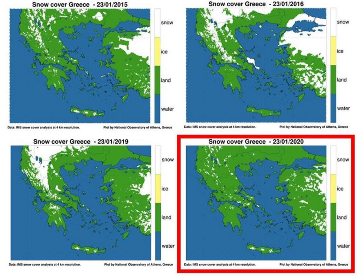 Καιρός: Προβληματίζουν οι δορυφορικές εικόνες πάνω από την Ελλάδα! Η σύγκριση της τελευταίας 15ετίας [pics]