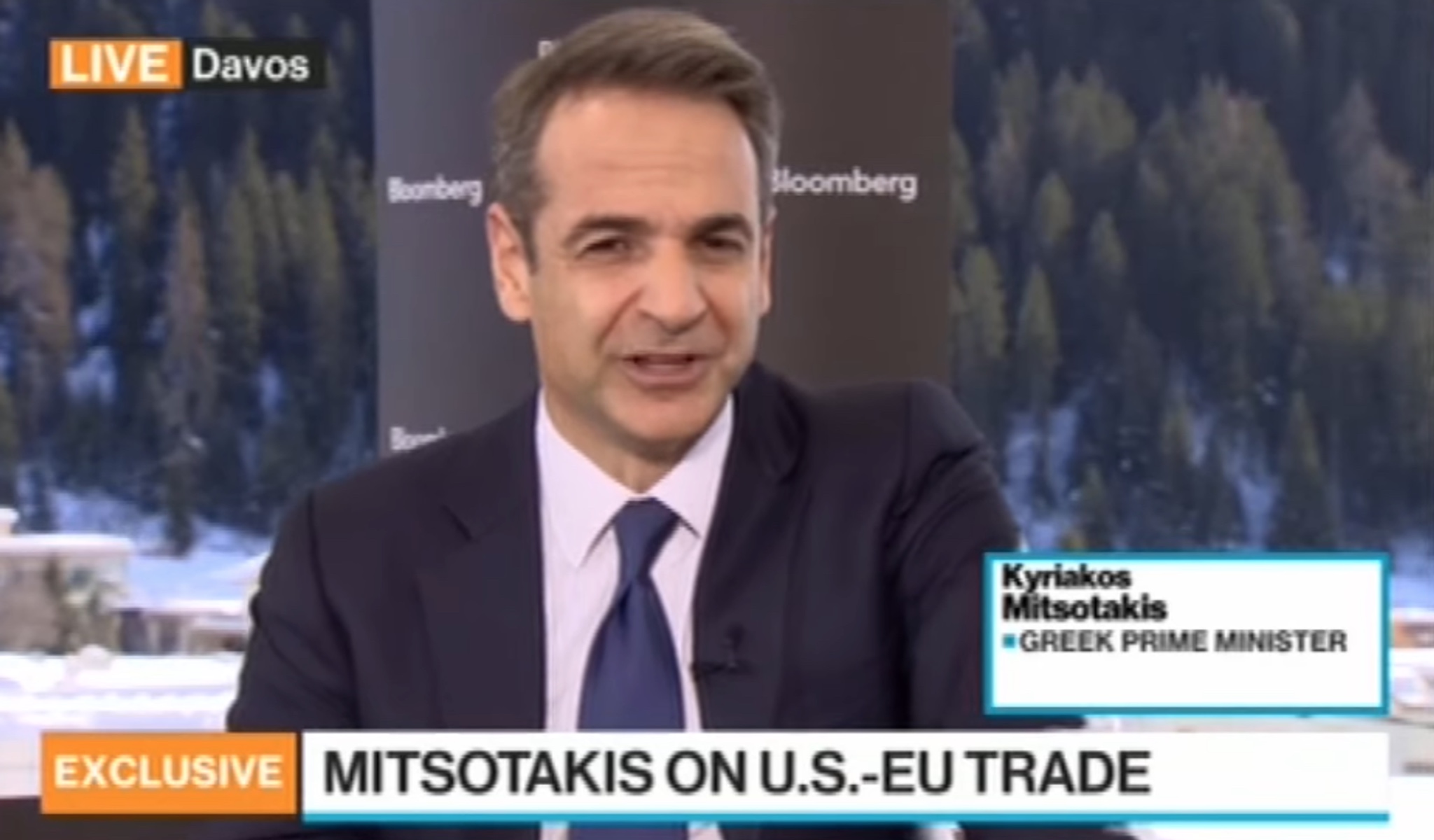 Μητσοτάκης στο Bloomberg: «Αυτό που κάνει η Τουρκία με τις συνεχείς προκλήσεις δεν οδηγεί πουθενά»