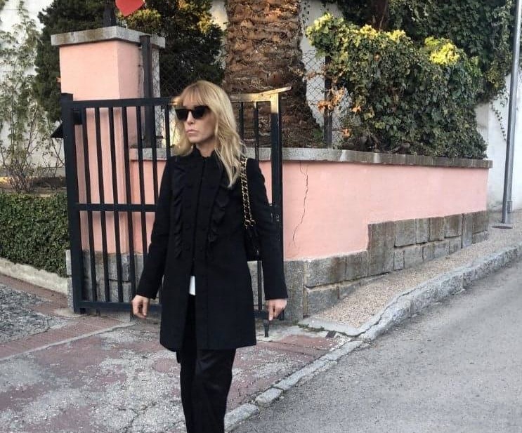 Nάντια Χαλαμανδάρη: Στην κηδεία της πεθεράς της πριγκίπισσας Pilar της Ισπανίας [pics]