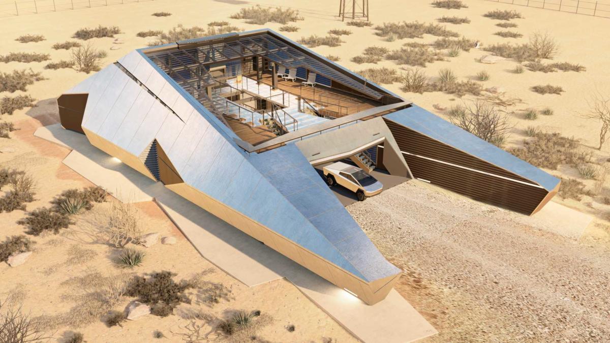 Μια πολυτελής κατοικία εμπνευσμένη από το τελευταίο μοντέλο της Tesla [vid]
