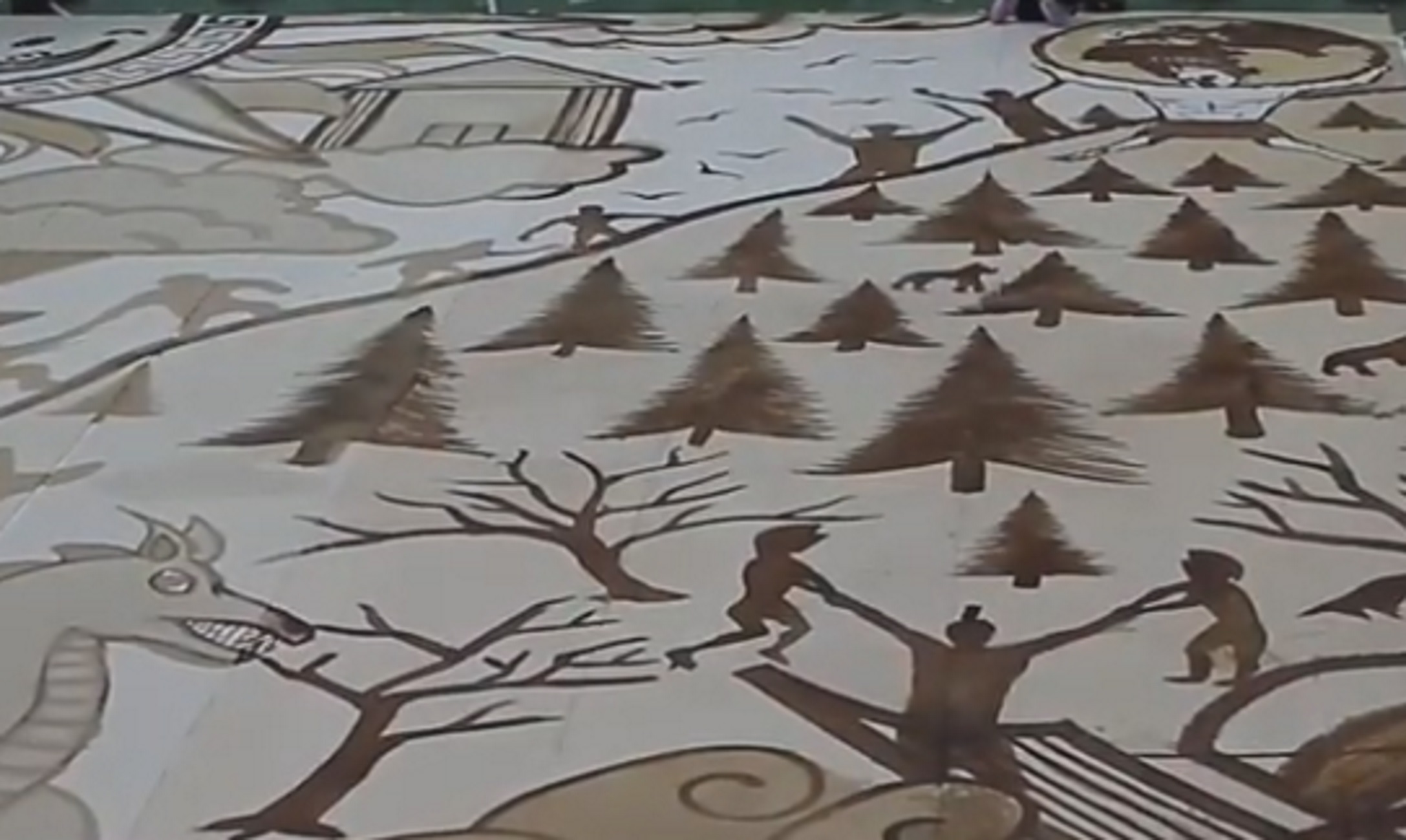 Σπάρτη: Αυτό είναι το έργο τέχνης για τη μάχη των Θερμοπυλών που θέτει υποψηφιότητα για ρεκόρ Γκίνες [video]