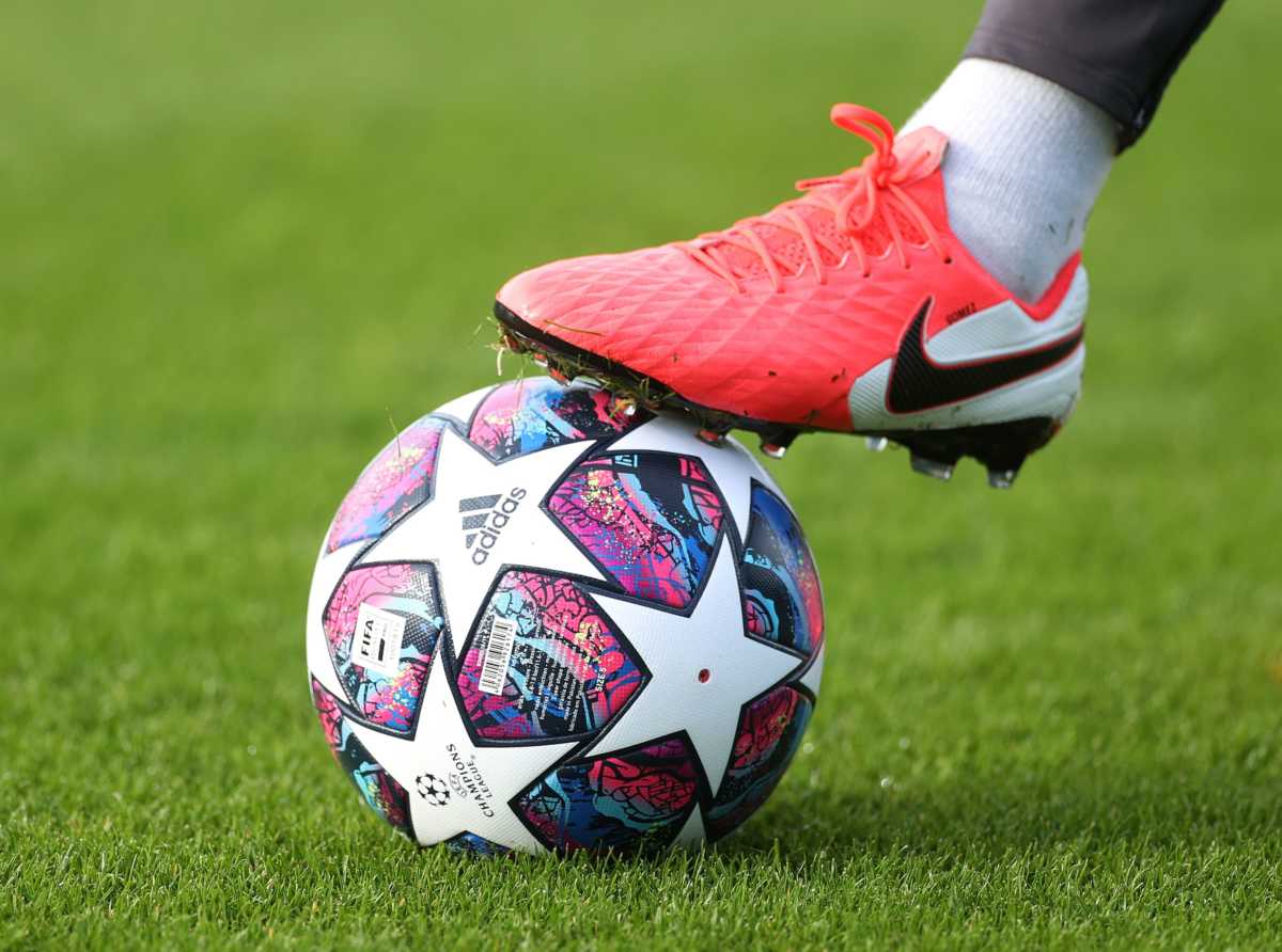 Soccer Football - Champions League - Liverpool Training - Melwood, Liverpool, Britain - February 17, 2020   Liverpool's Joe Gomez boots during training   Action Images via Reuters