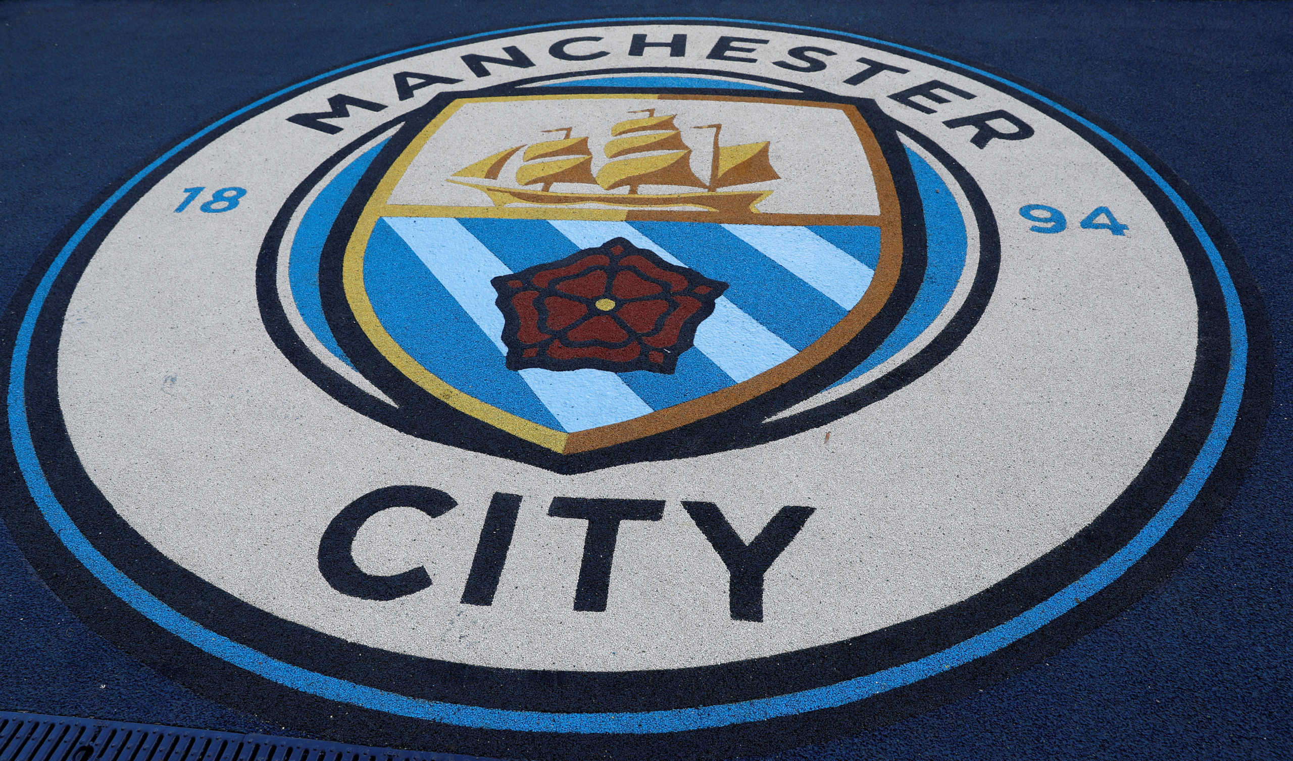 FILE PHOTO: Soccer Football - Premier League - Manchester City v Burnley - Etihad Stadium, Manchester, Britain - October 20, 2018.   Manchester City badge  REUTERS