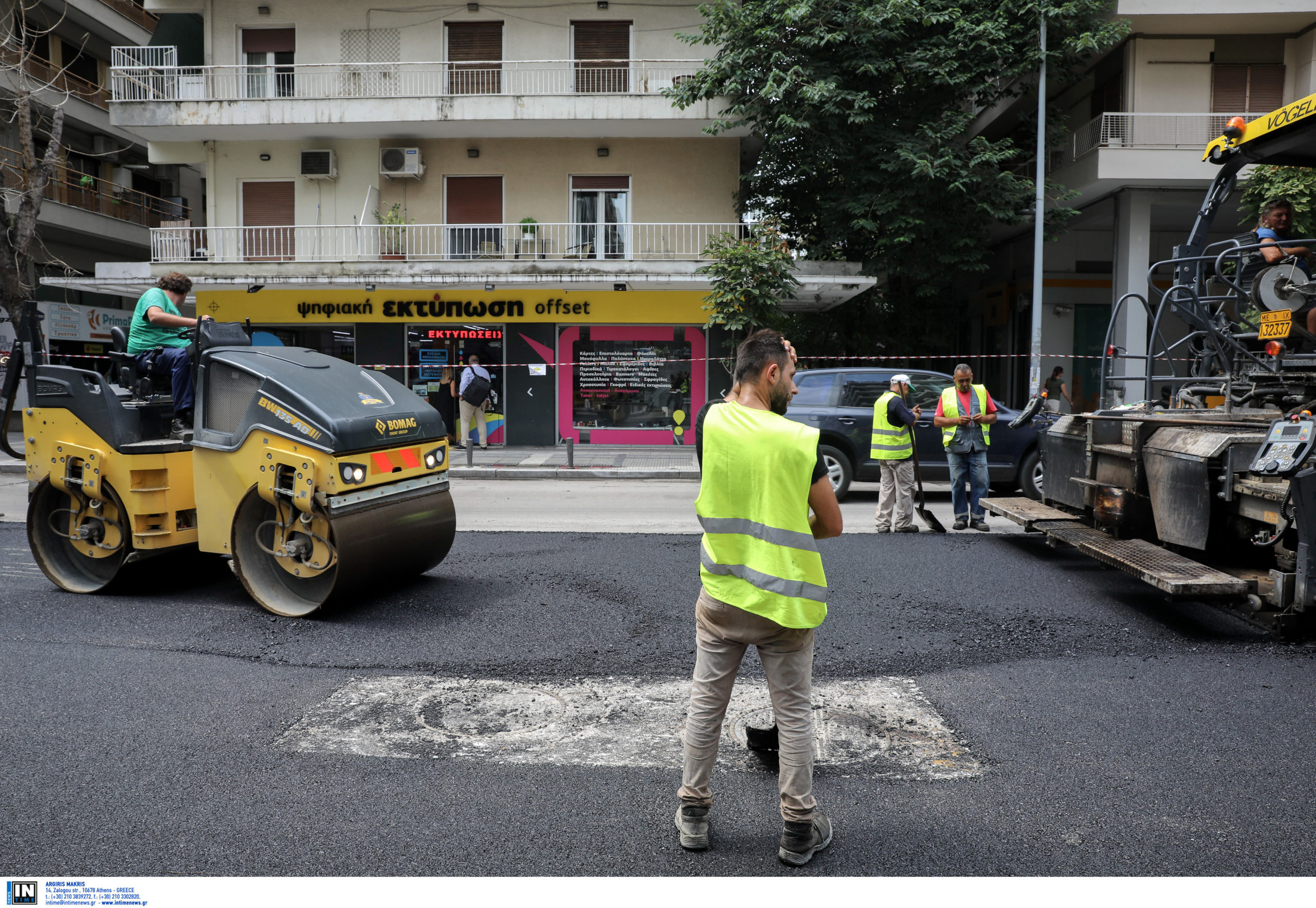 Σε αυτές τις κεντρικές λεωφόρους της Αθήνας γίνονται εργασίες διαγράμμισης