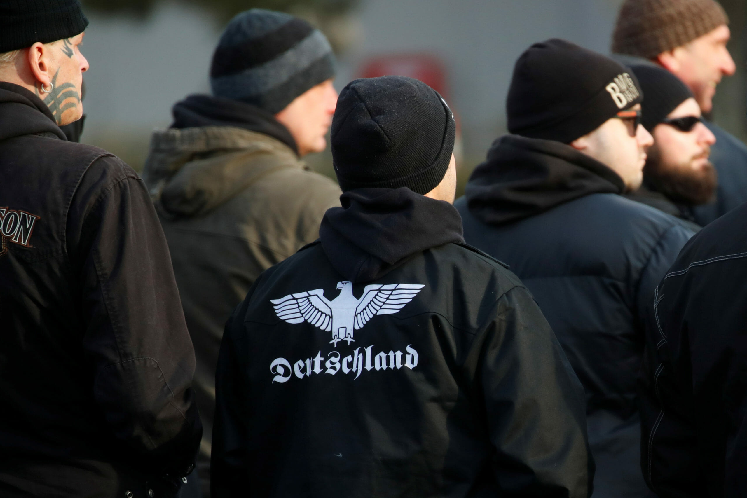 Far-right groups demonstrate following the 75th anniversary of the WW2 bombings in Dresden, Germany, February 15, 2020. REUTERS