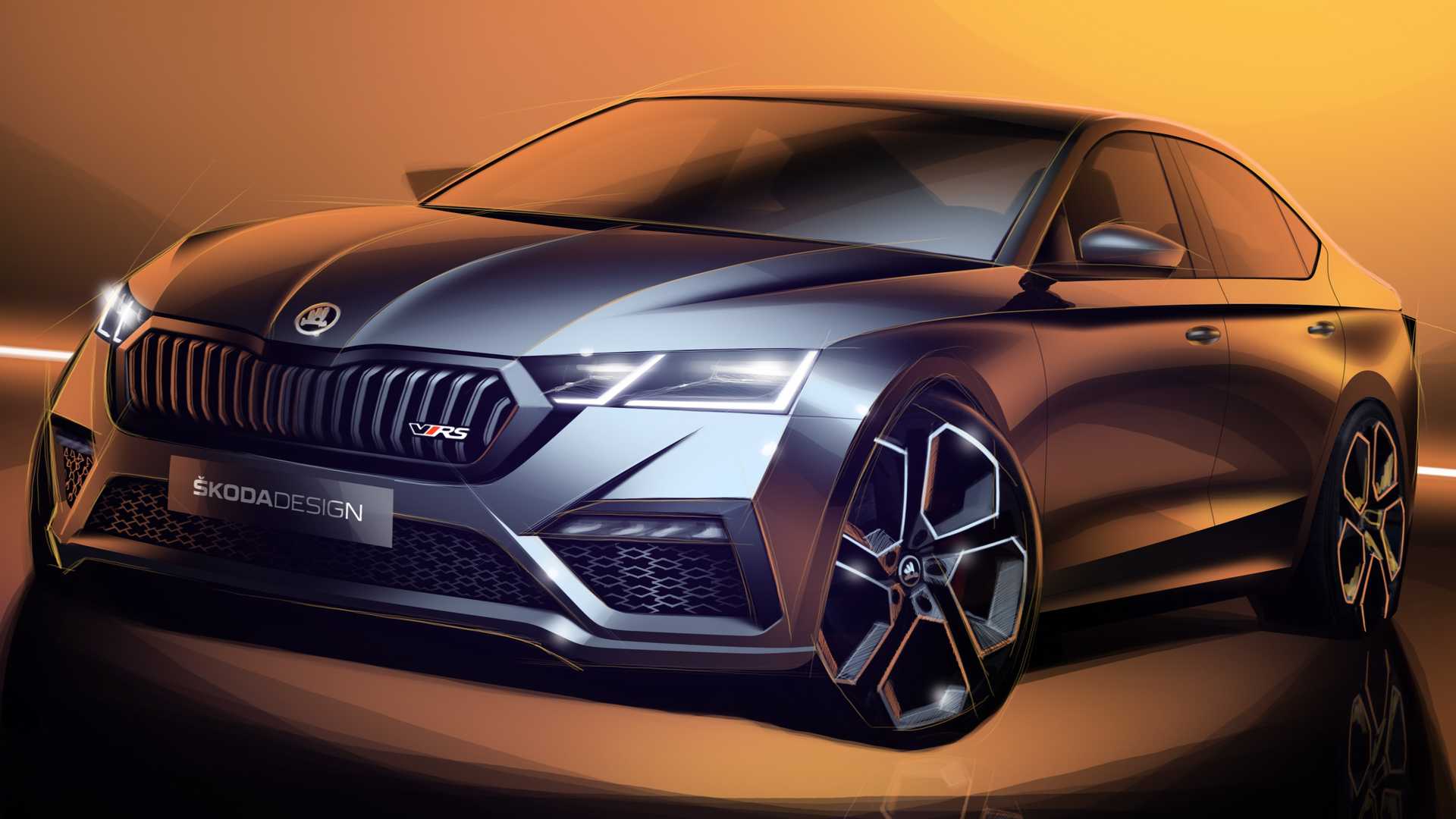 Τα πρώτα σκίτσα του υβριδικού Skoda Octavia RS