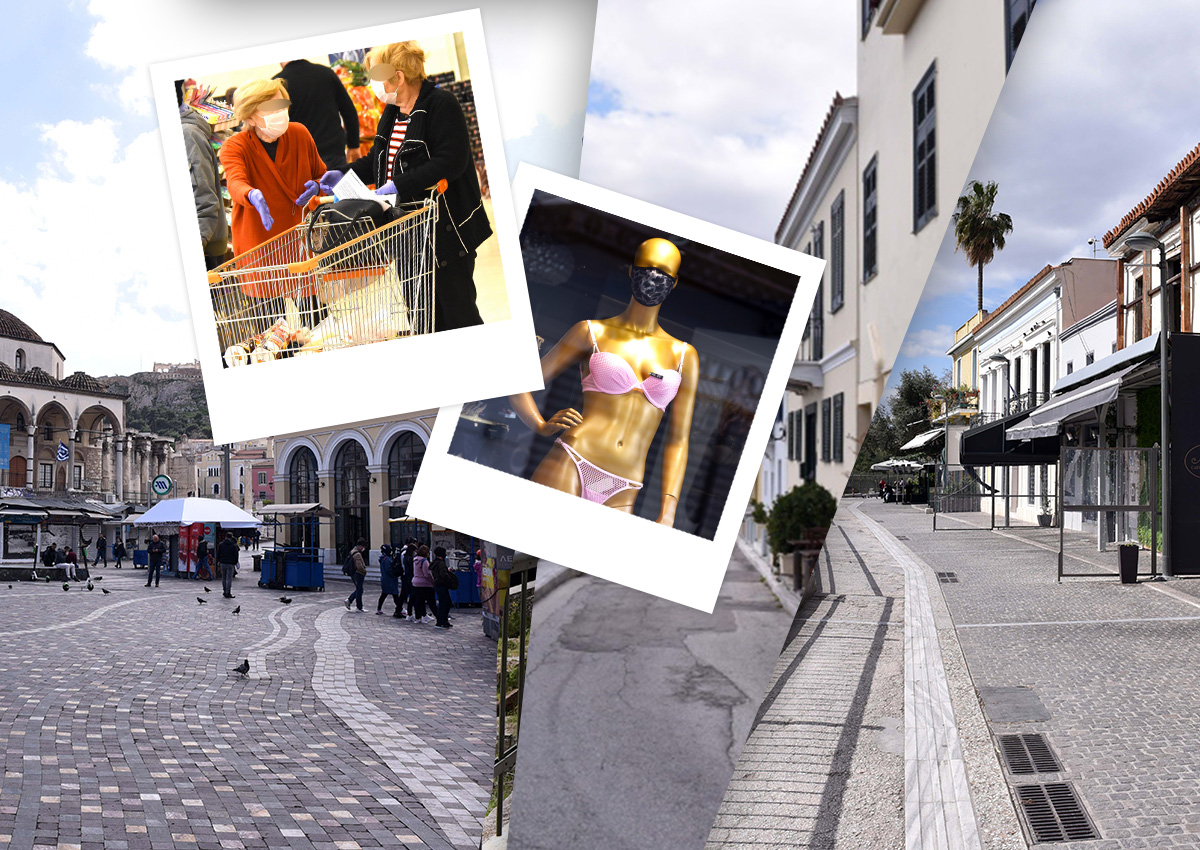 Κορονοϊός: Συγκλονίζει το οδοιπορικό  στους δρόμους φαντάσματα της Αθήνας! Φωτορεπορτάζ