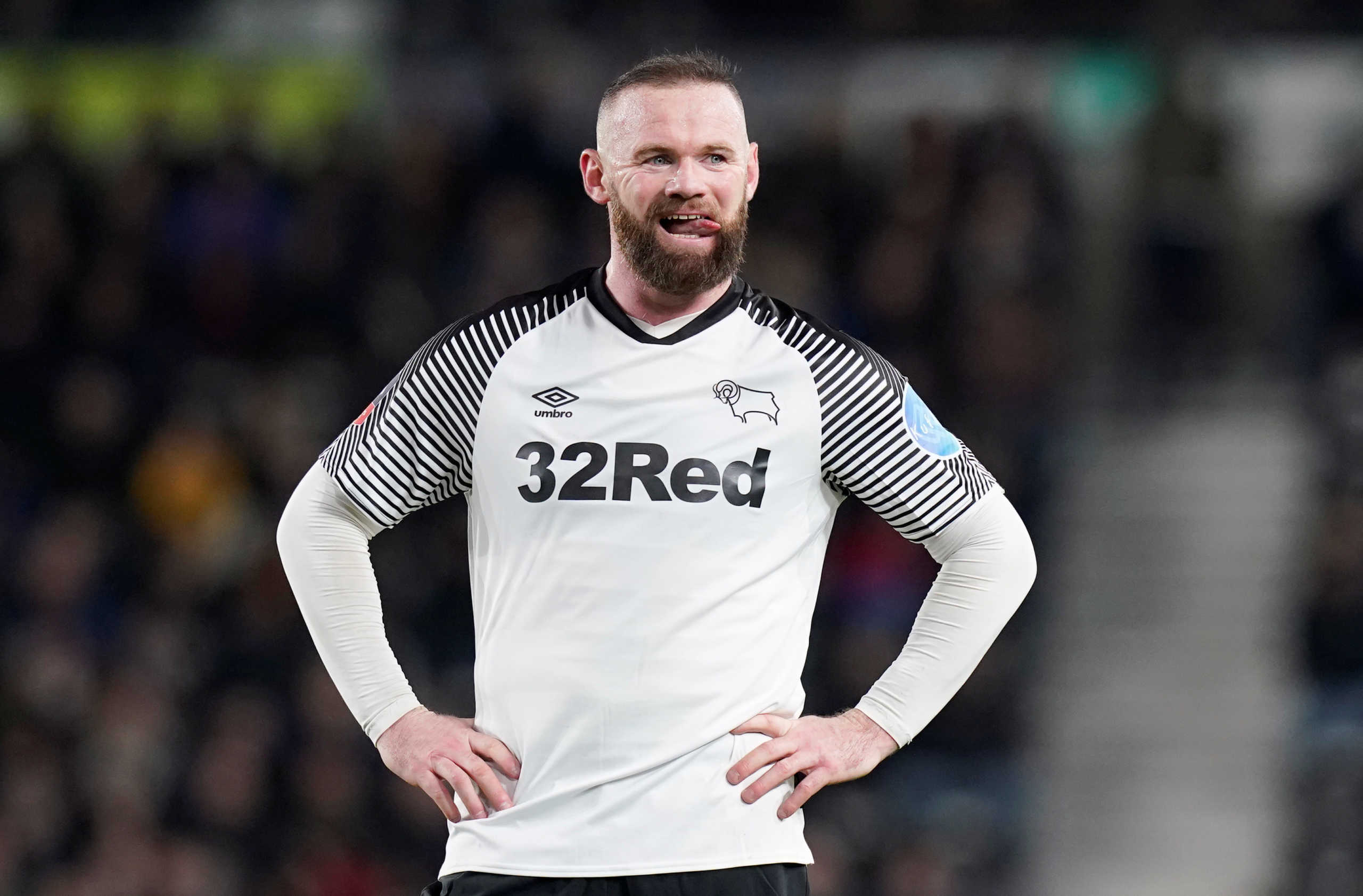 Soccer Football - FA Cup Fifth Round - Derby County v Manchester United - Pride Park, Derby, Britain - March 5, 2020   Derby County's Wayne Rooney   REUTERS