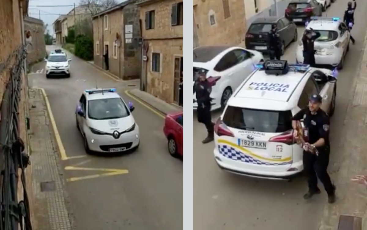 Κορονοϊός: Ισπανοί αστυνομικοί δίνουν ζωή σε πόλη που βρίσκεται σε καραντίνα (video)