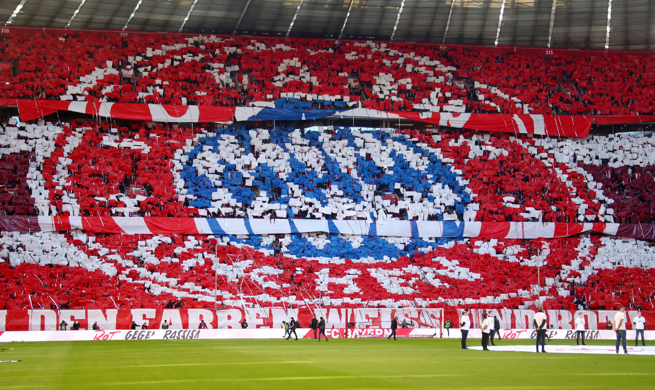 Soccer Football - Bundesliga - Bayern Munich v FC Augsburg - Allianz Arena, Munich, Germany - March 8, 2020  General view before the match as Bayern Munich celebrate their 120th Anniversary  REUTERS