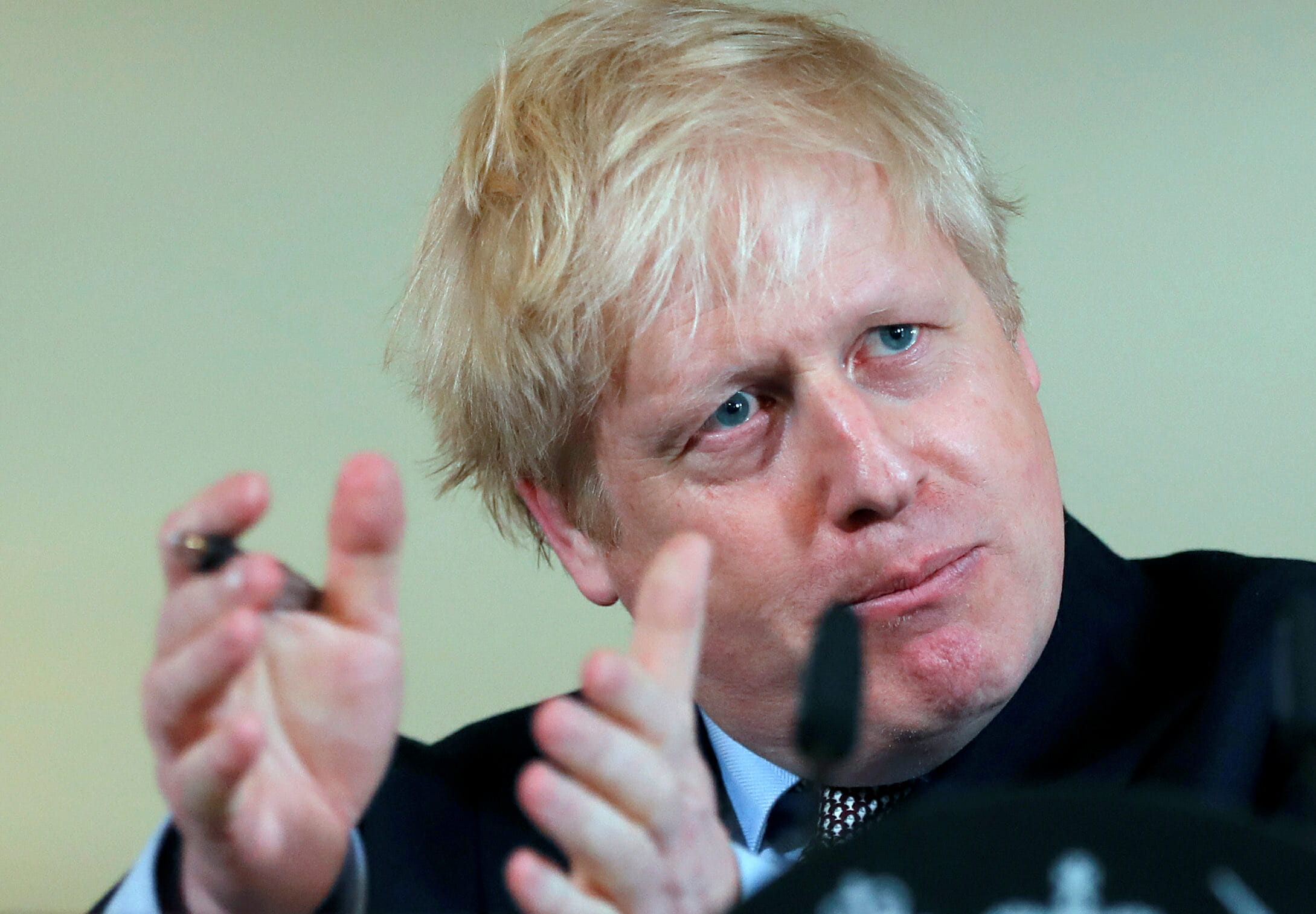 Britain's Prime Minister Boris Johnson, speaks during a news conference on the novel coronavirus, in London, Britain March 3, 2020. Frank Augstein