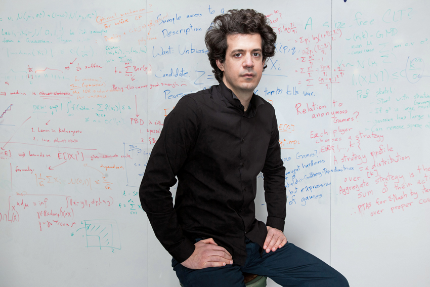 Constantinos Daskalakis, the X-Window Associate Professor of Electrical Engineering and Computer Science, at MIT in Cambridge, MA. Β© Bryce Vickmark. All rights reserved. www.vickmark.com 617.448.6758