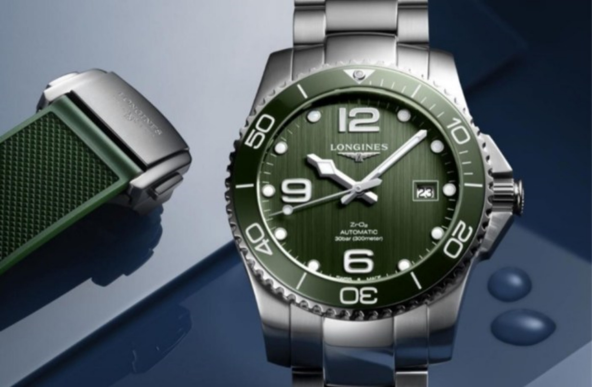 Το καταδυτικό ρολόι Hydroconquest της Longines έγινε πράσινο και δείχνει φανταστικό!