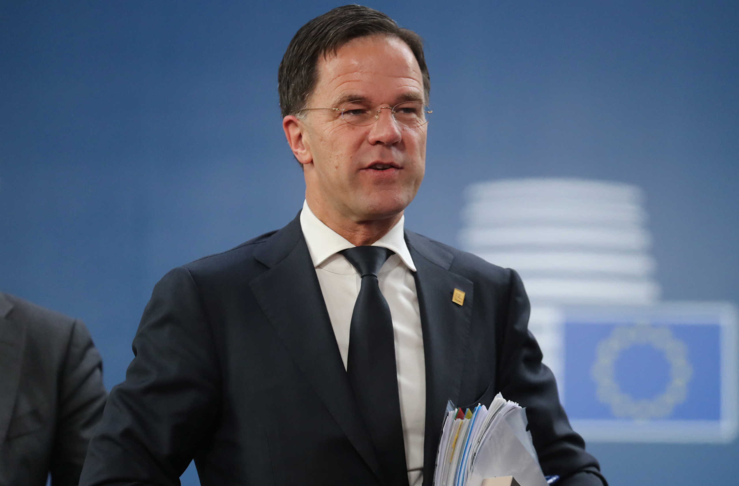 Dutch Prime Minister Mark Rutte arrives for the second day of a special European Council summit in Brussels, Belgium February 21, 2020, held to discuss the next long-term budget of the European Union. Ludovic Marin