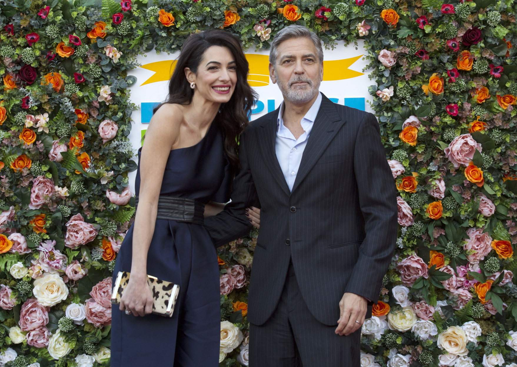 Amal and George Clooney arrive at People’s Postcode Lottery’s Charity Gala in Edinburgh’s McEwan Hall on March 14, 2019. Postcode Lottery