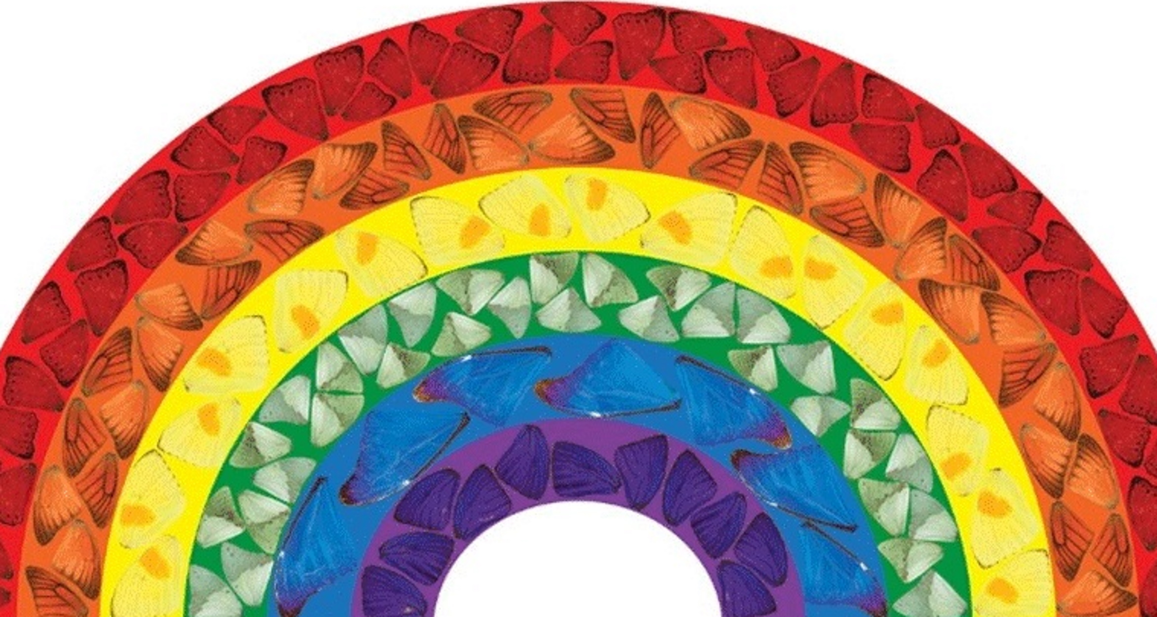Ο Damien Hirst σχεδίασε ένα ουράνιο τόξο για το ΕΣΥ της Βρετανίας