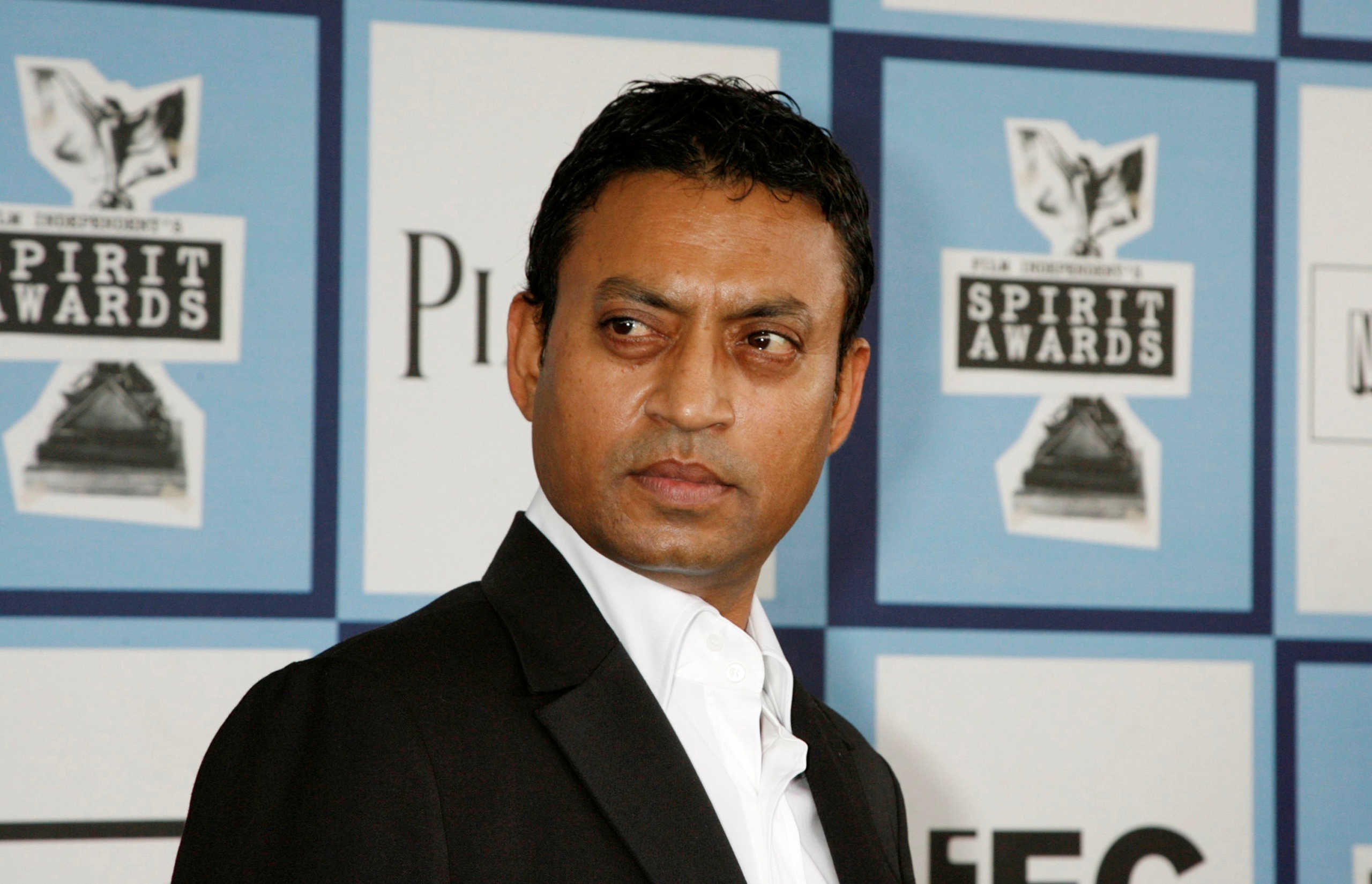 FILE PHOTO: Irrfan Khan, Best Supporting Male nominee for "The Namesake", arrives at the 2008 Film Independent's Spirit Awards in Santa Monica, California, February 23, 2008.     REUTERS
