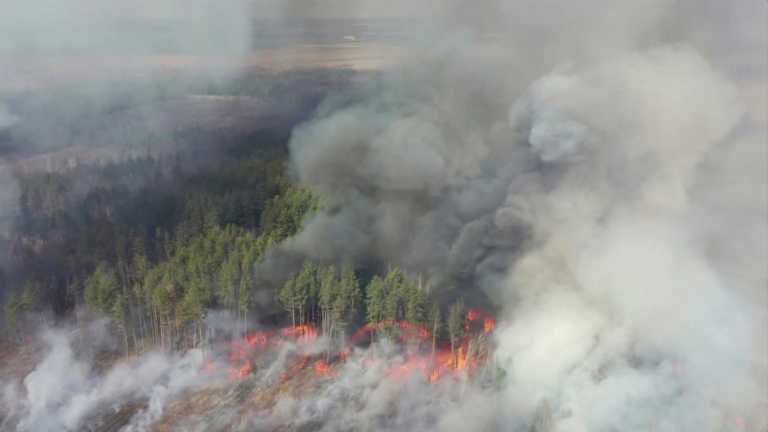 Μια ανάσα από το Τσέρνομπιλ οι καταστροφικές πυρκαγιές στην Ουκρανία